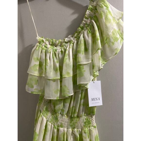 MISA Los Angeles Rumi Dress Honeydew Blossom size‎ Small New - Picture 4 of 9